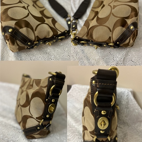 Vintage Coach Brown Shoulder Bag with Signature Monogram # 10619 - Picture 5 of 7